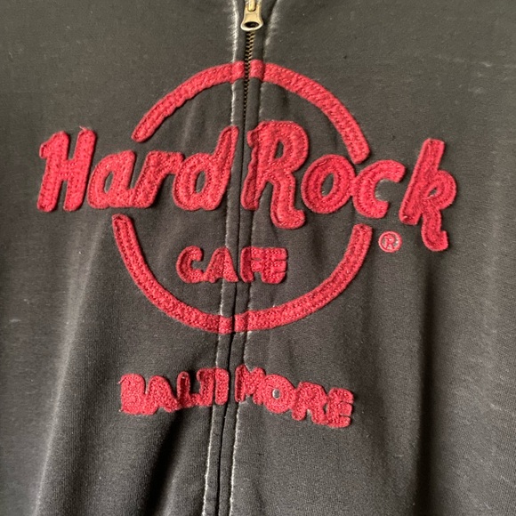Women’s (Uni-Sex) Hard Rock Distressed Hoodie - Picture 2 of 4